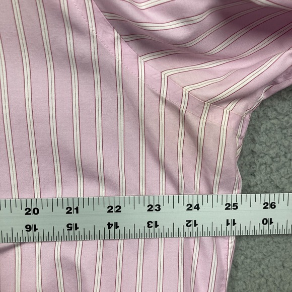 Lands' End Top Women's 20W Light Purple/Pink Button Up Long Sleeve Career Office - Picture 5 of 12